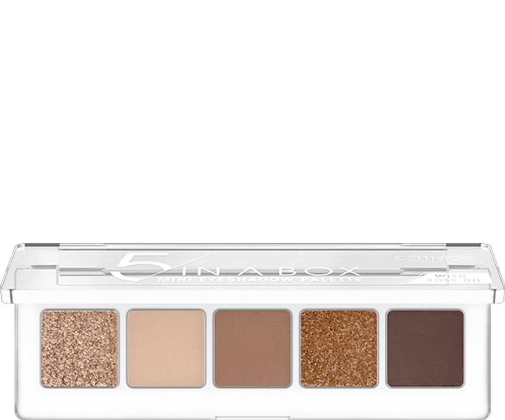 Мини-палетка теней для век CATRICE 5 in A Box Mini Eyeshadow Palette - 010 GOLDEN NUDE LOOK