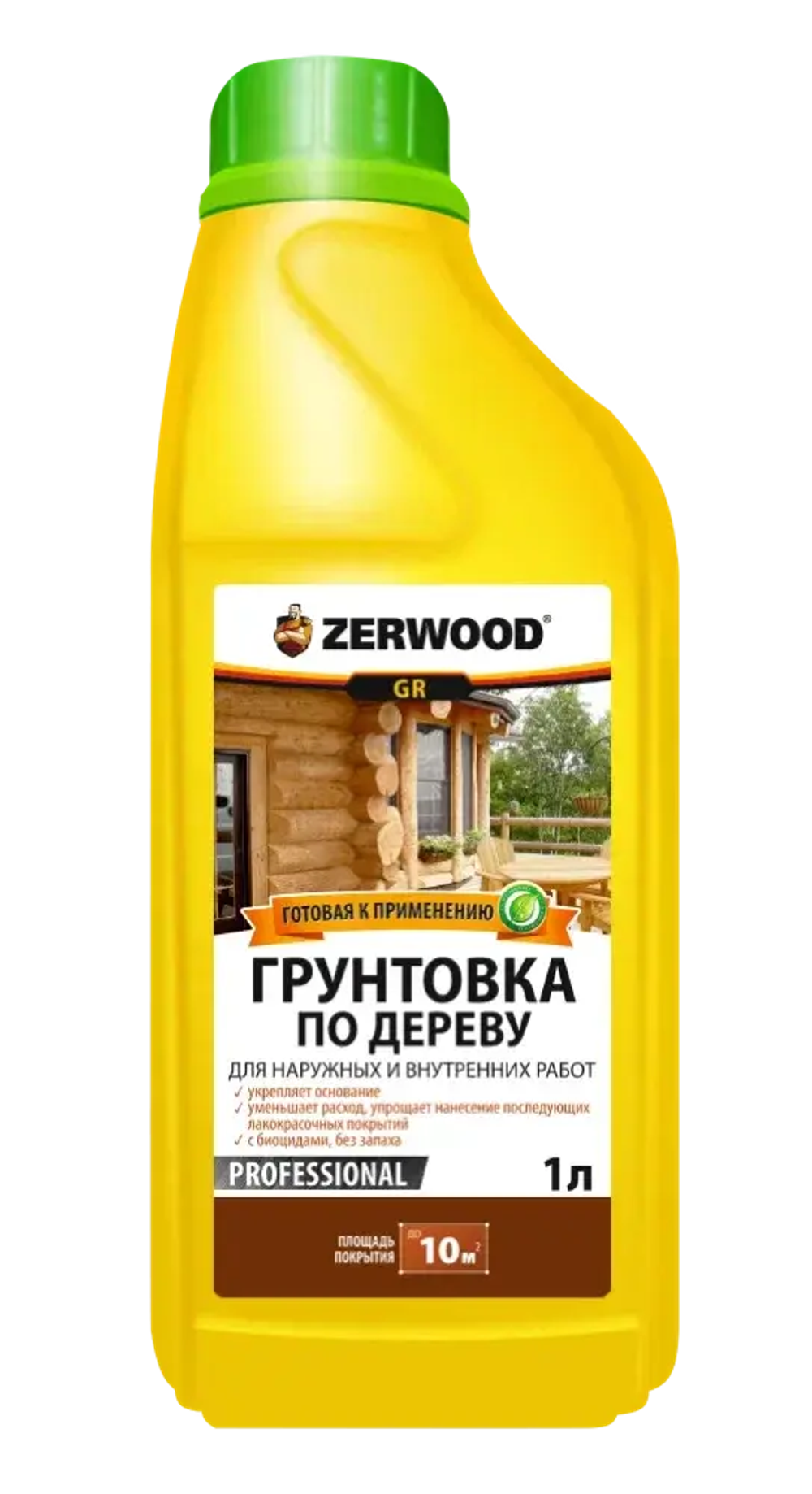 ZERWOOD GR  ГРУНТОВКА по дереву 1л (ИжСинтез)