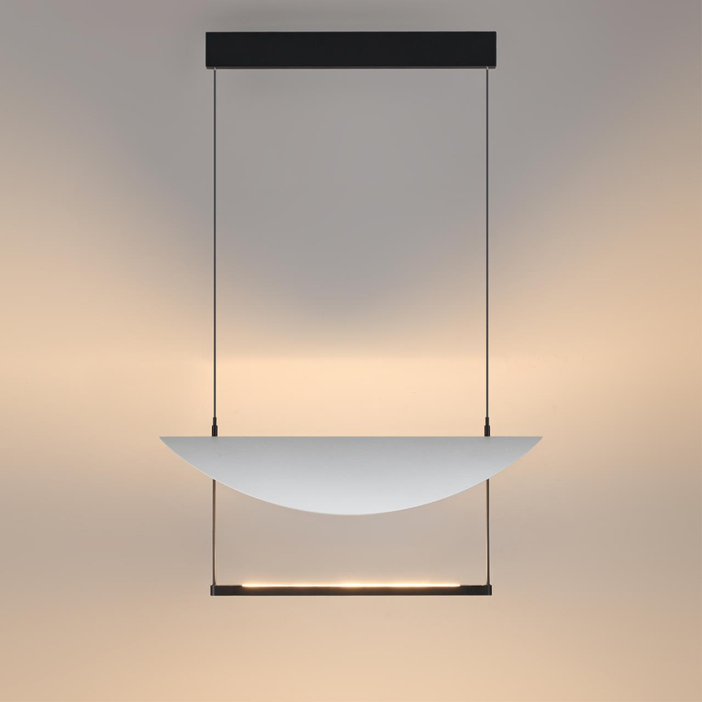 7015/20L HIGHTECH ODL25 297 белый ice crackметалл/акрил Подвесной светильник поворотный 360° IP20 LED 1*20W GLIDER