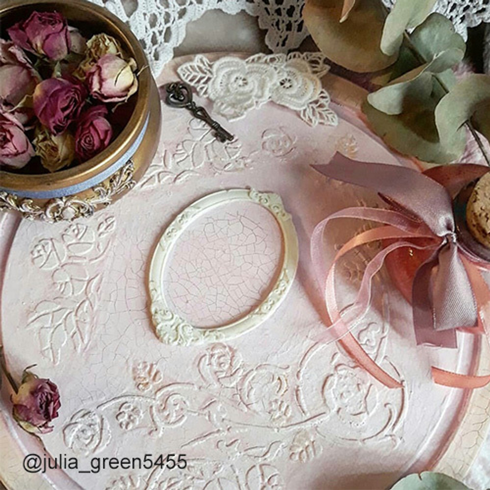 Краска с эффектом трещин «Розовый фарфор» матовая