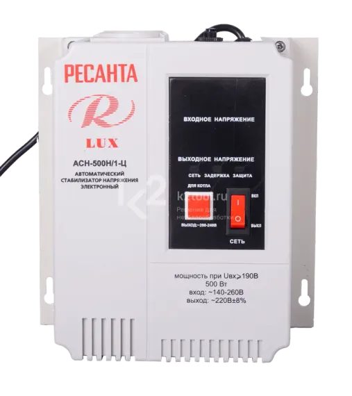 Стабилизатор напряжения Ресанта АСН-500Н/1-Ц LUX
