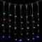 Светодиодный занавес 2*2 м., 400 разноцветных LED ламп, черный провод ПВХ, LTC (PCL402-11-2M)