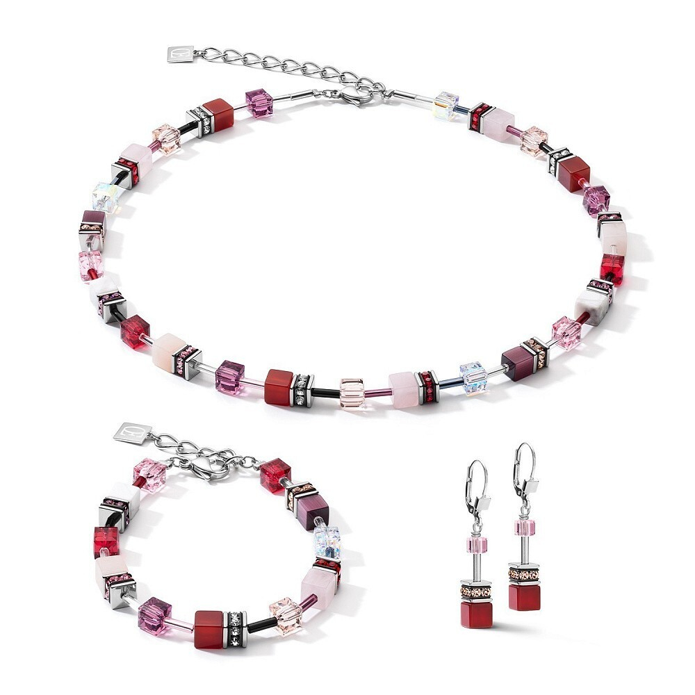 Серьги Coeur de Lion Red-Purple 4905/20-0308 цвет красный, розовый