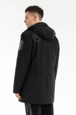 Парка муж. AERONAUTICA 2954 черная XVII лого