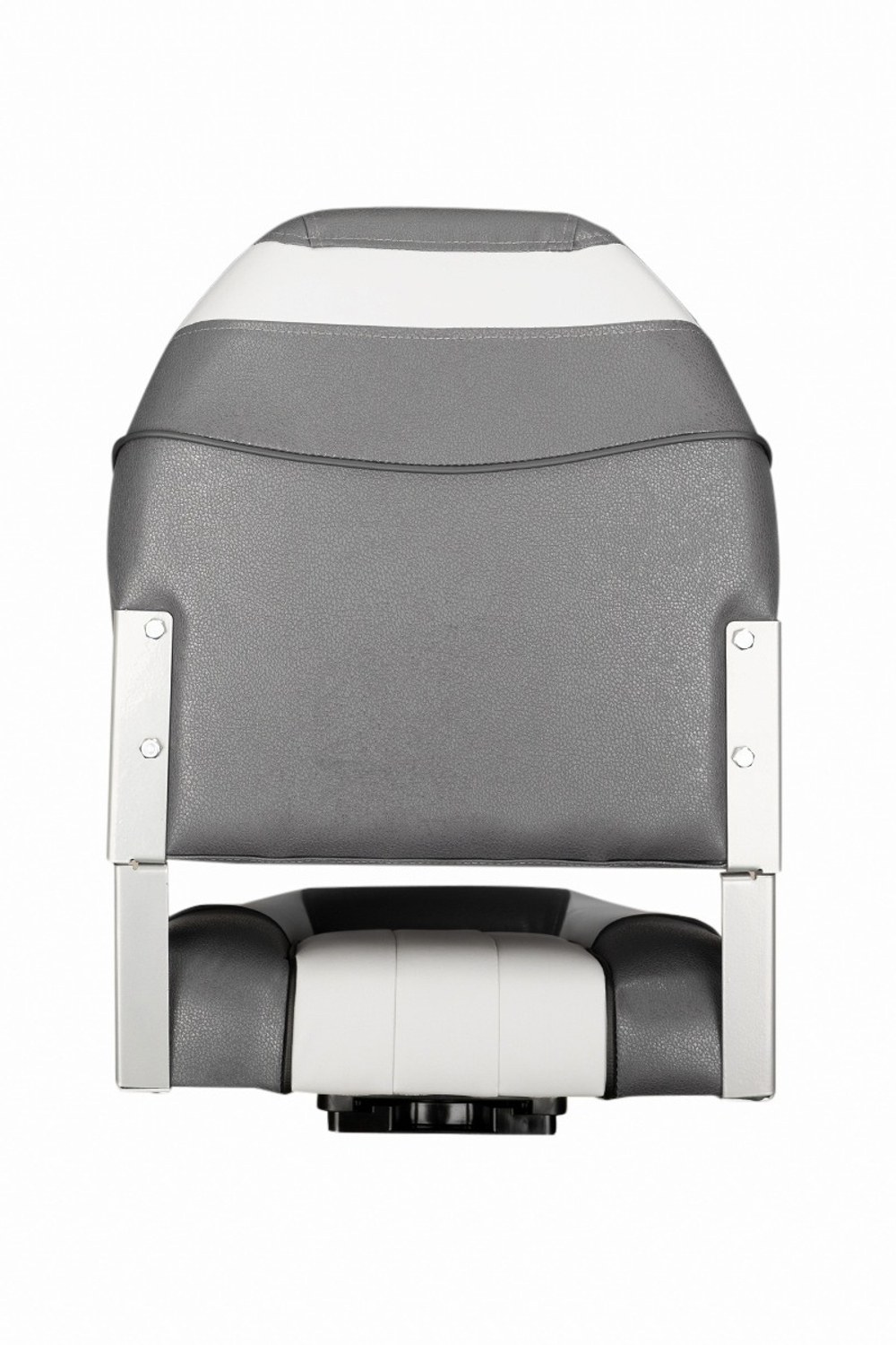 Кресло раскладное поворотное мягкое Люкс темно-серый/серый