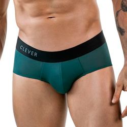 Мужские трусы брифы зеленые Clever Moda ONEAL BRIEF 186210