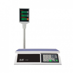 Торговые настольные весы M-ER 326 ACP-32.5 Slim LCD Белые