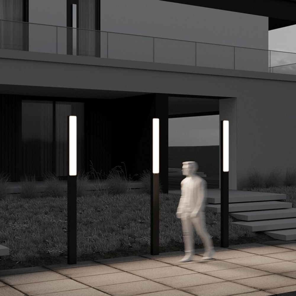 Наземный высокий светильник Maytoni Blitz O470FL-L40GF3K