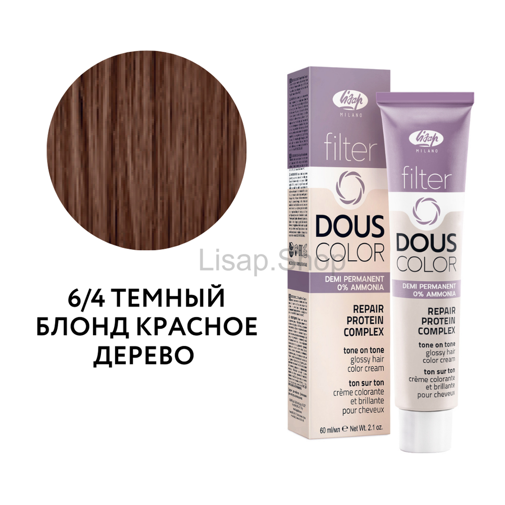 Полуперманентный безаммиачный крем-краситель тон-в-тон "Filter Dous Сolor" (60мл)
