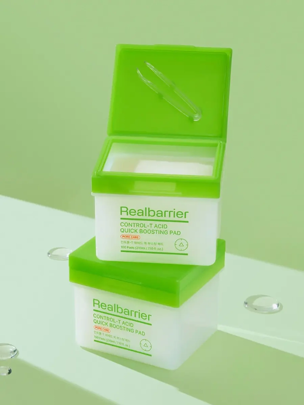 Real Barrier Отшелушивающие пэды для сужения пор и сияния кожи Control-T Acid Quick Boosting Pad 100 шт