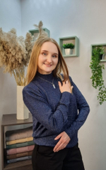 Водолазка женская "Стойка люрекс П.Э" (АН)