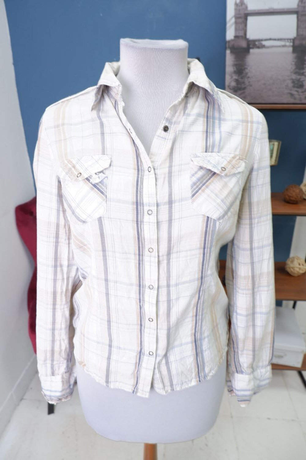 Рубашка Only в клетку 44 размер