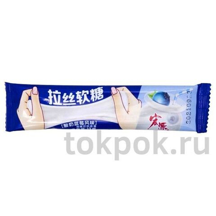 Жевательная конфета со вкусом черничногойогурта, 13 гр