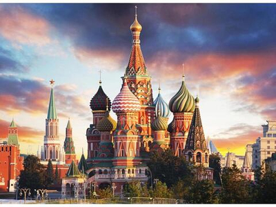 Алмазная мозаика 30*40см. без подр. "Московский закат" с полн. заполн.30цв. (Арт.НД-6331)