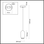 5053/1E ODL Подвес GU10 4Вт 220В IP20 PENDANT