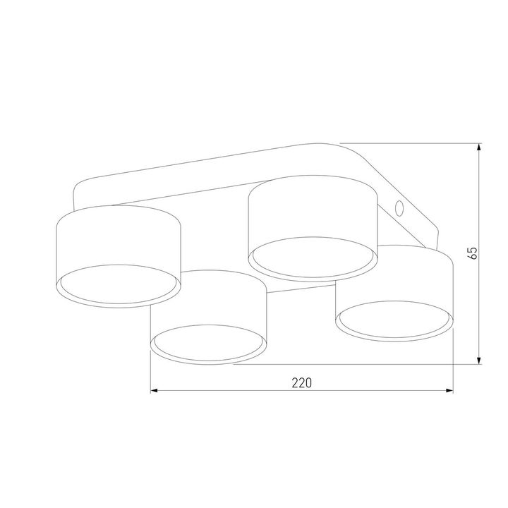 Потолочная люстра TK Lighting 6143 Space Black Gold
