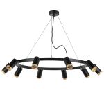 LR02037040 Люстра RULLO 10х50W GU10 ЧЕРНЫЙ (571020+214437-10+203440-10)