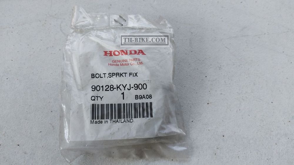 90128-KYJ-900. BOLT, SPROCKET FIXING. HONDA