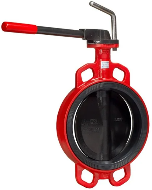 Затвор дисковый поворотный чугун межфл диск чугун манжета EPDM с рукояткой ЗПВС Гранвэл ADL