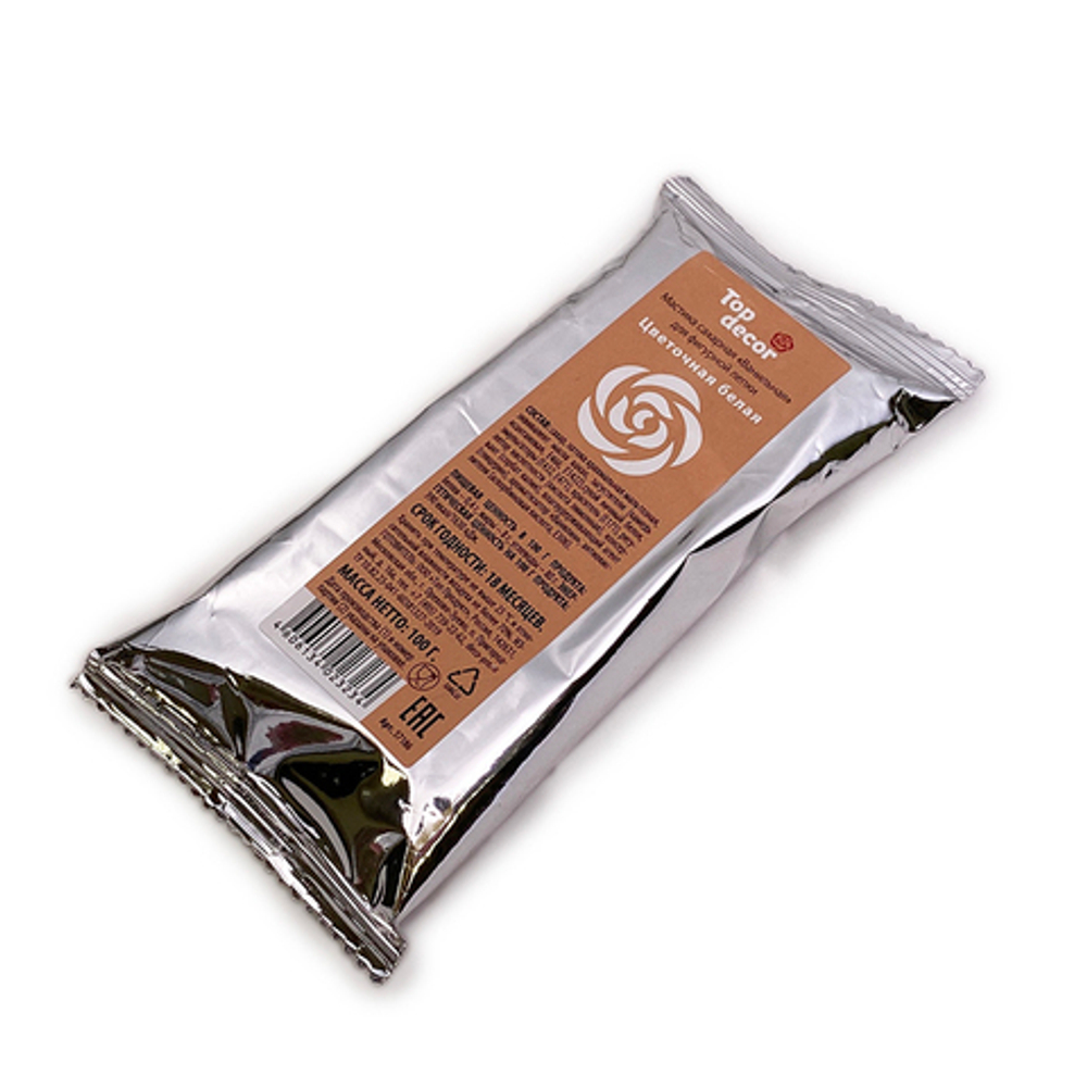 Мастика Топ-продукт белая ЦВЕТОЧНАЯ 100 гр