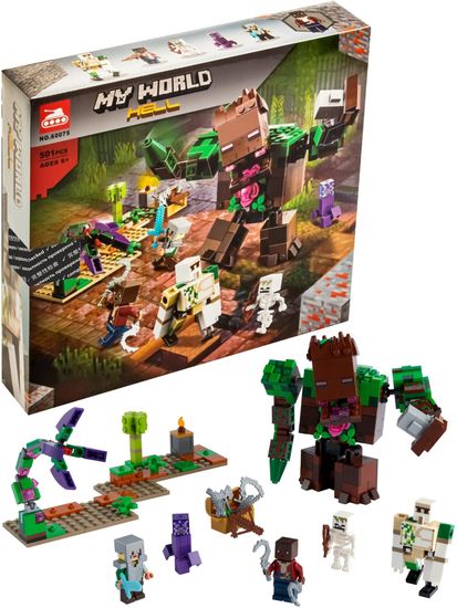 Конструктор Lari «Мерзость из джунглей» арт. 60075 (Minecraft 21176) , 501 деталь