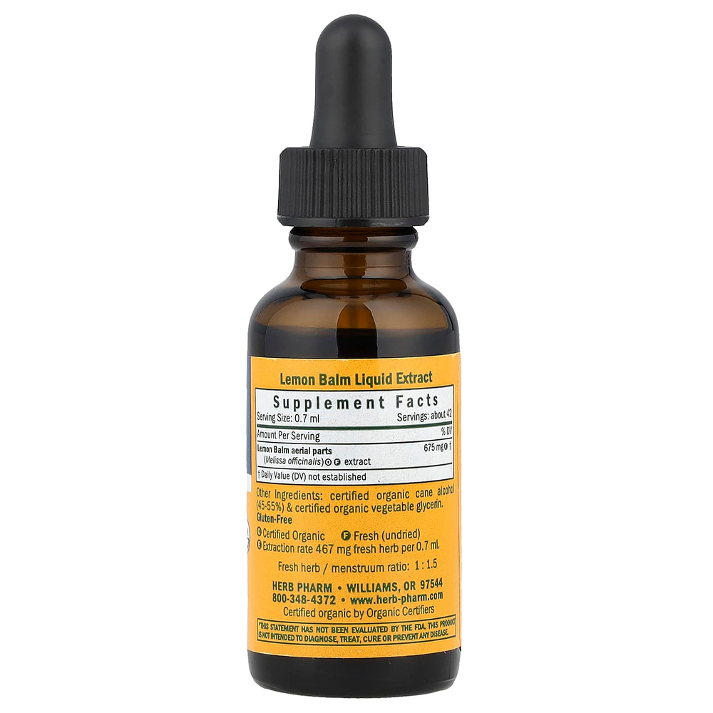 Herb Pharm, Мелисса, 29,6 мл (1 жидк. унц.)
