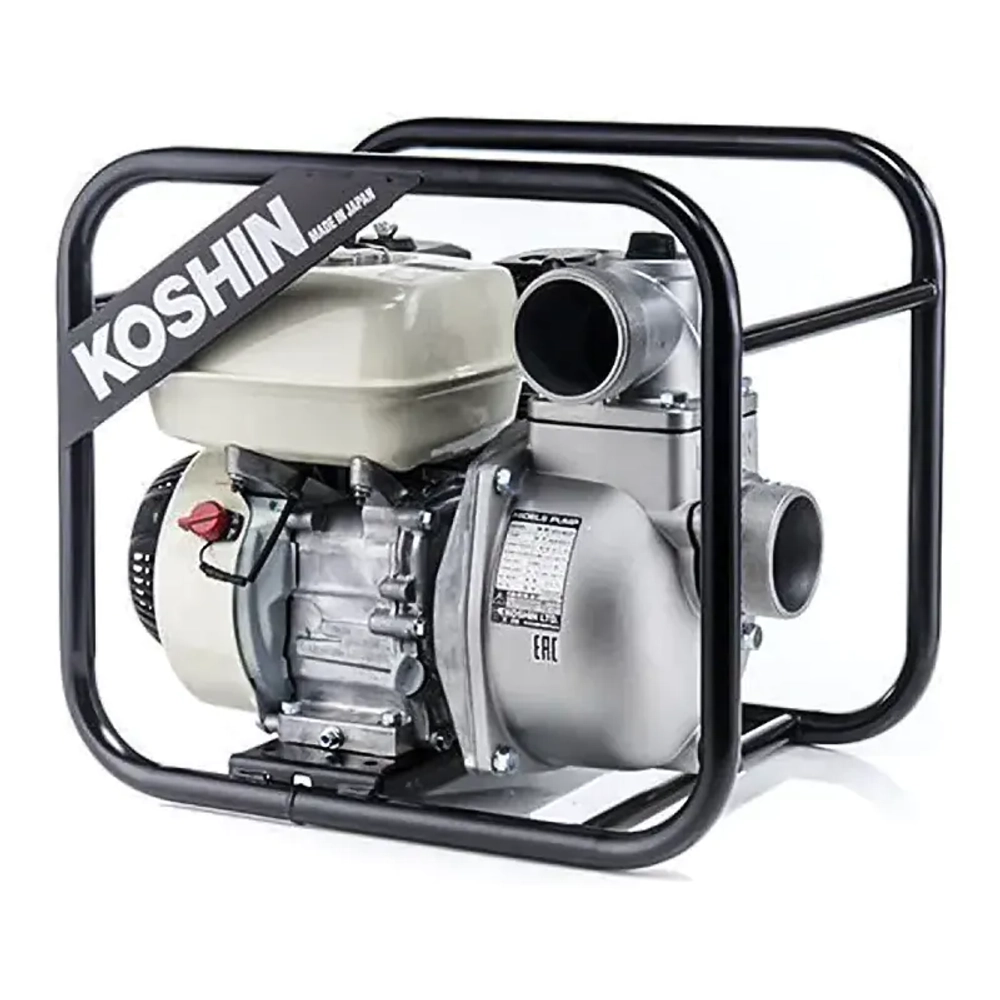 Koshin SEH-80 JP мотопомпа бензиновая 3.9 л.с, 1100 л/мин, диаметр 80 мм, SEH-80JP