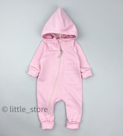 Комбинезон из футера "Simple" Розовый