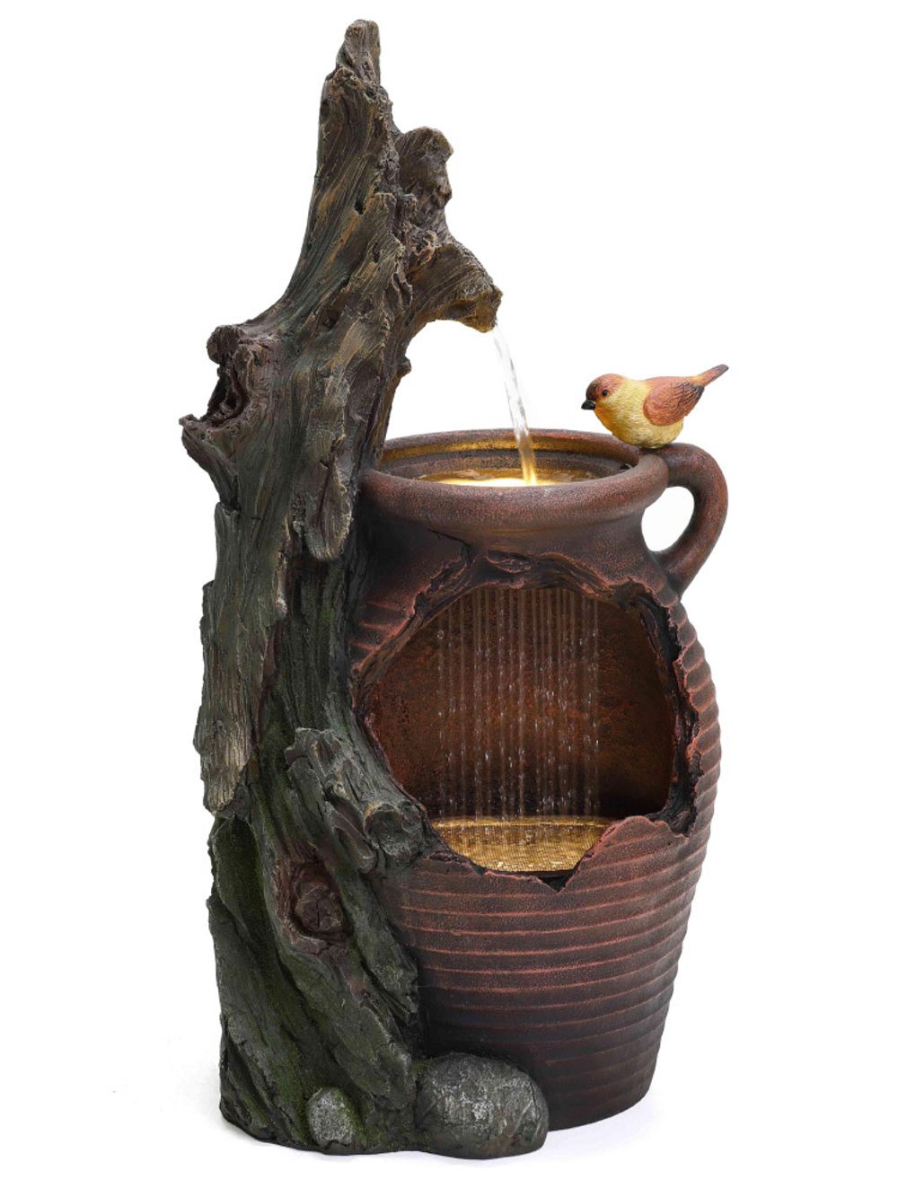 Waterfall Фонтан декоративный Канарейка с подсветкой