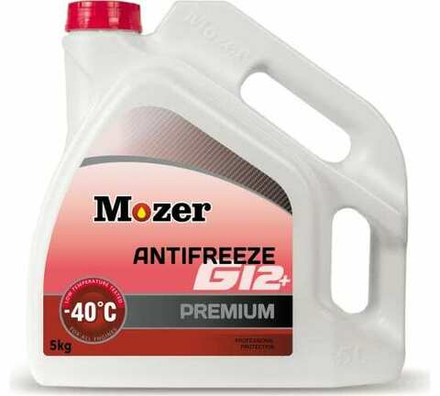 Антифриз MOZER G12+PREMIUM красный 5 кг