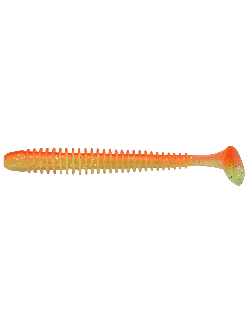Приманка силиконовая Keitech Swing Impact 4.5" #417 Gold Flash Minnow, 3 упаковки по 6 штук