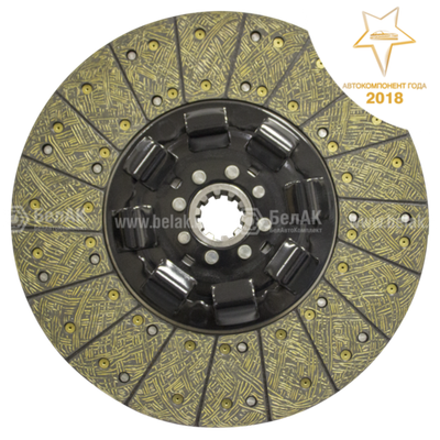 Диск (ан.184-1601130) сцепления ведомый МАЗ, УРАЛ (ЯМЗ) БелАК