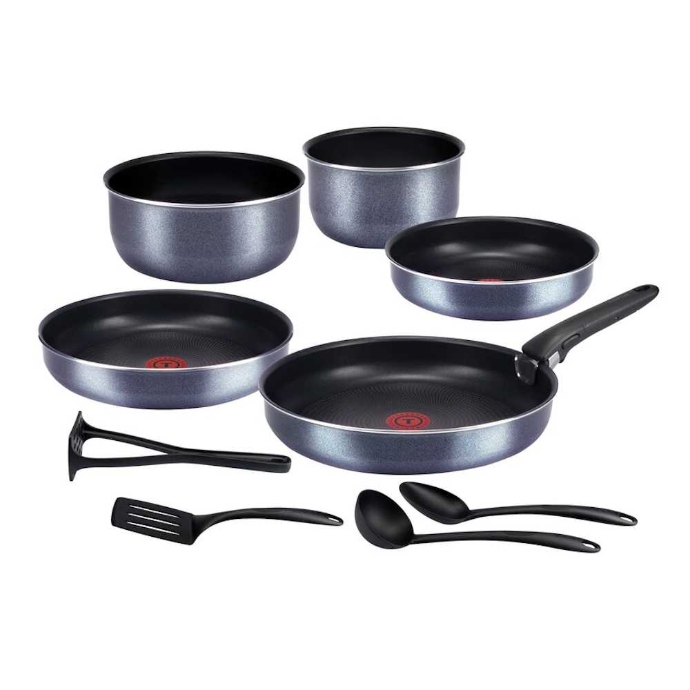 Набор посуды Tefal Ingenio Twinkle Grey 10 предметов 04180860