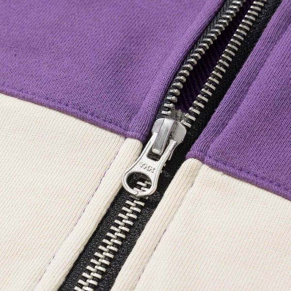 Толстовка Four Stripes Фиолетовый/Бежевый/Серый/Синий - фото 6