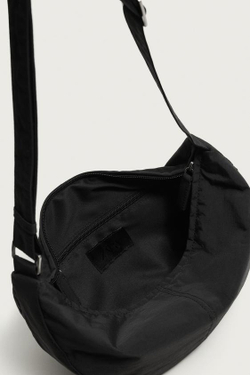 ZARA НЕЙЛОНОВАЯ СУМКА S, ЧЕРНЫЙ