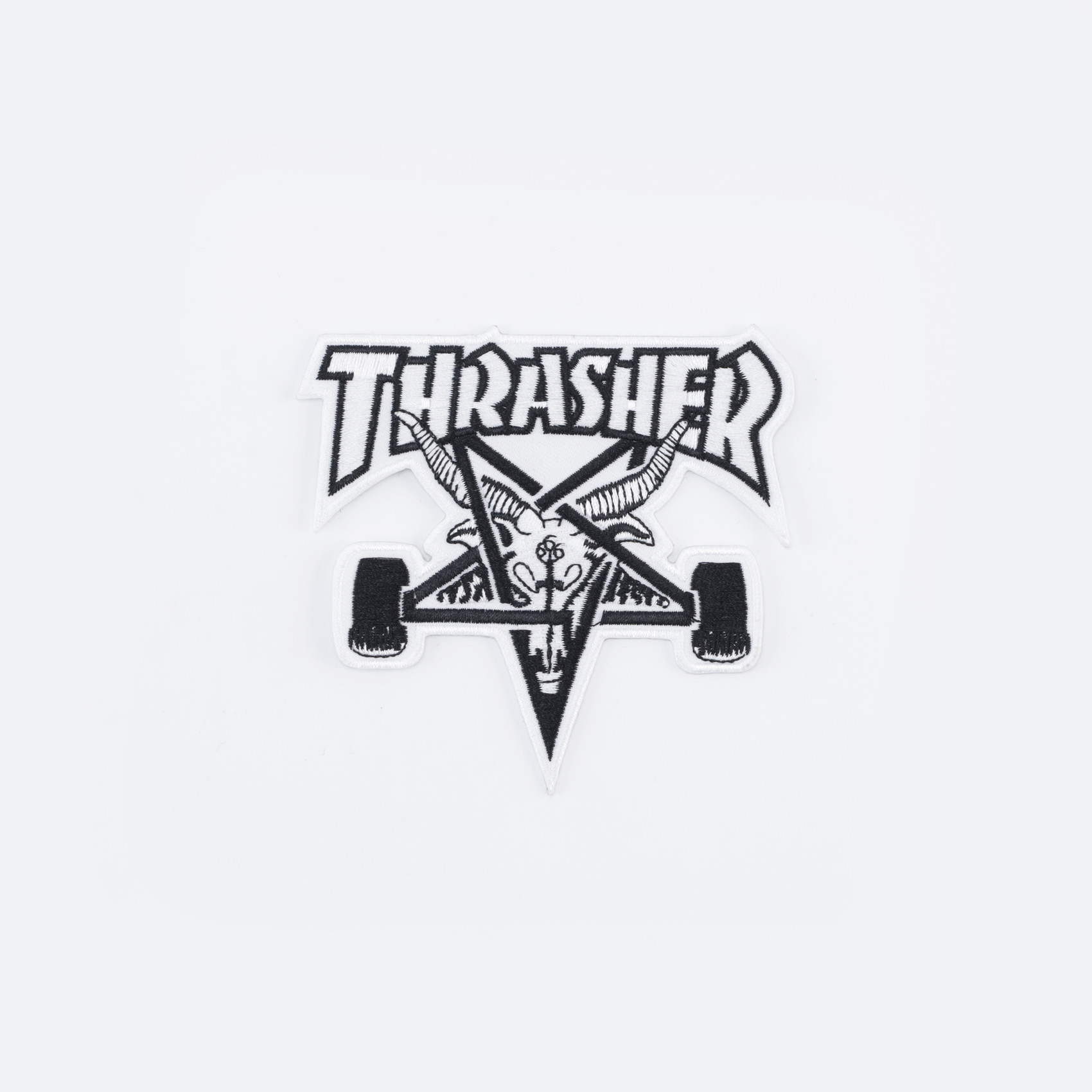 Нашивка Thrasher Sk8 Goat Patch (white) артикул: - купить в магазине Дайс