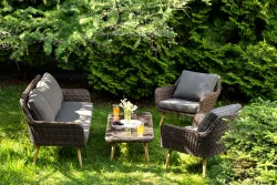 "Прованс" лаунж-зона плетеная из искусственного ротанга, цвет коричневый