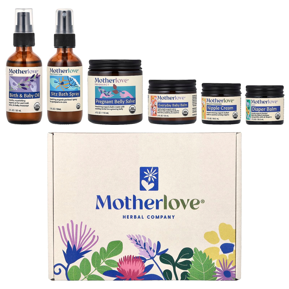 Motherlove, Bump to Baby, подарочная упаковка из 6 предметов