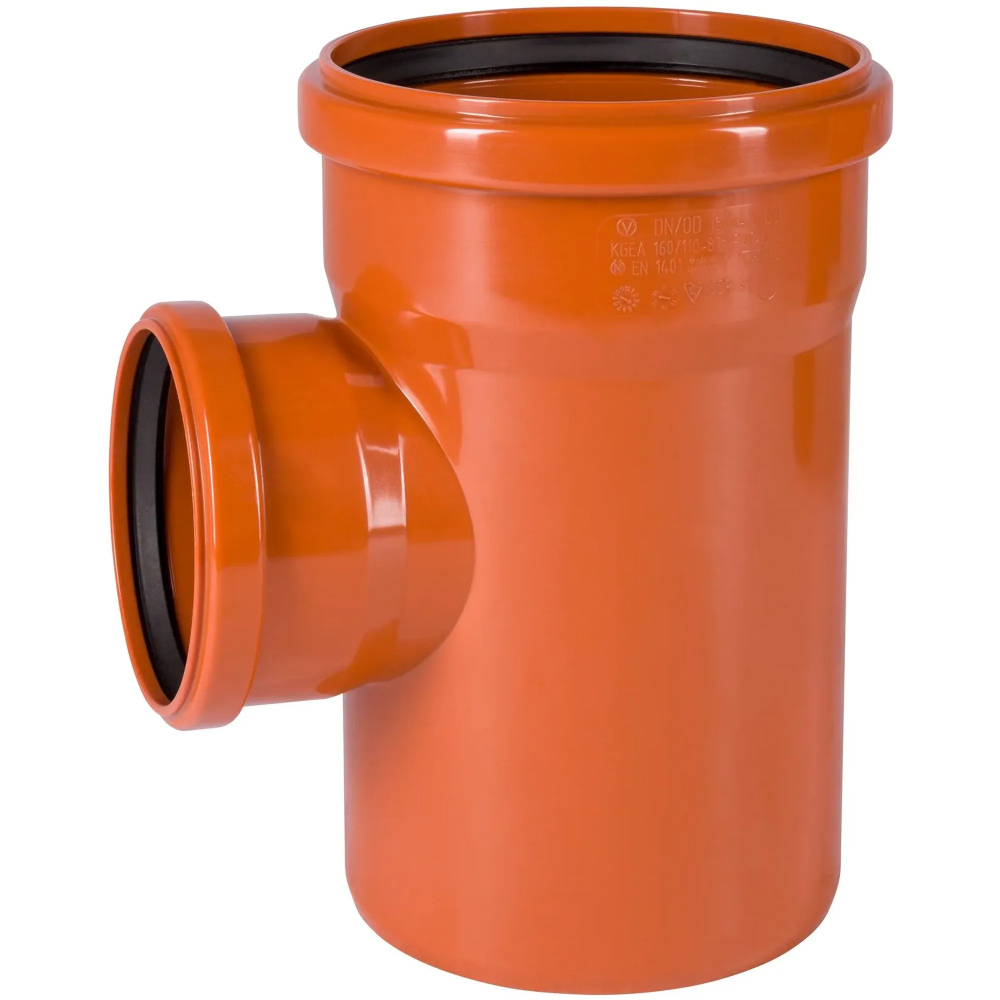 Тройник Ostendorf 315х315x87град. KGEA НК PVC рыжий