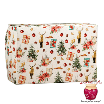 Упаковка для капкейков "Рождественский вечер", 6 ячеек