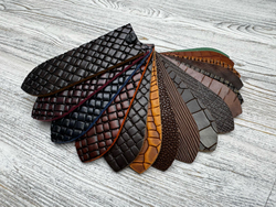 Каталог ременной кожи с тиснением (16 шт)