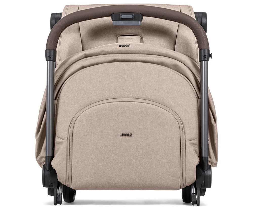 Детская прогулочная коляска Joolz Aer 2 с бампером Sandy Taupe/Mid Brown Carbon