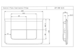 Jaquar, клавиша смыва Continental Prime, механич., Хром JCP-CHR-2415