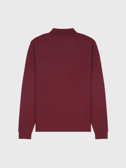 Поло с длинным рукавом C.P. Company Stretch Piquet Line Slim Wine
