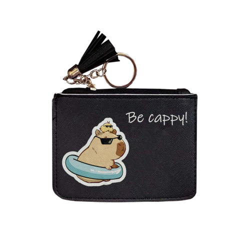 Картхолдер иск. кожа КОКОС Капибара черная 9*12*5 см (251867)