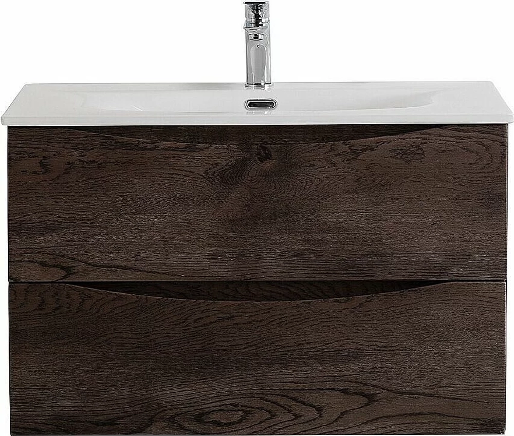 Тумба с раковиной BelBagno MARINO-CER-N-800-2C-SO-RNG-P Rovere Nature Grigio