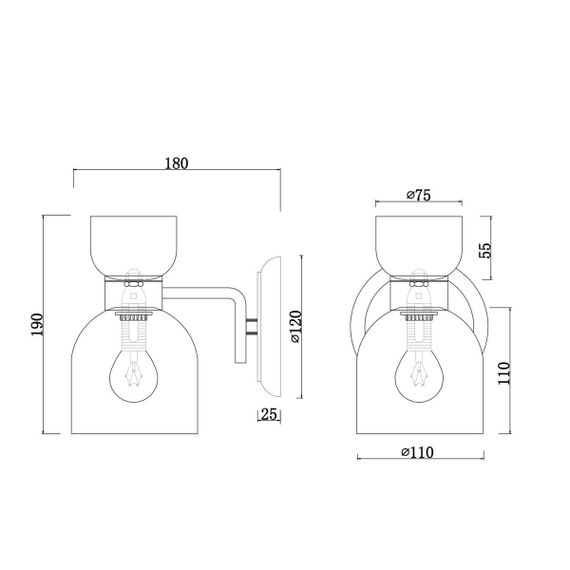 Бра Freya Isla FR5094WL-01G