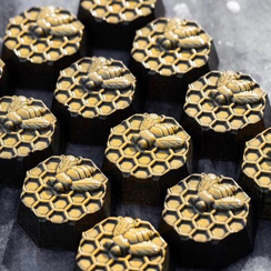 670 | Форма для шоколадных конфет "Соты" (275*175мм)