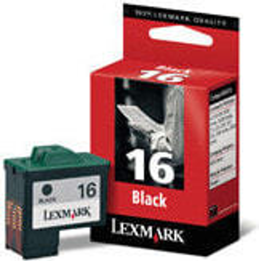 Картридж струйный Подлинный Черный Lexmark 16 1 шт 10N0016E