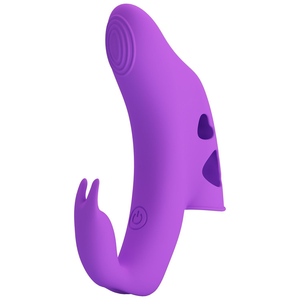 Фиолетовый вибратор на палец Yenna (Цвет: фиолетовый)